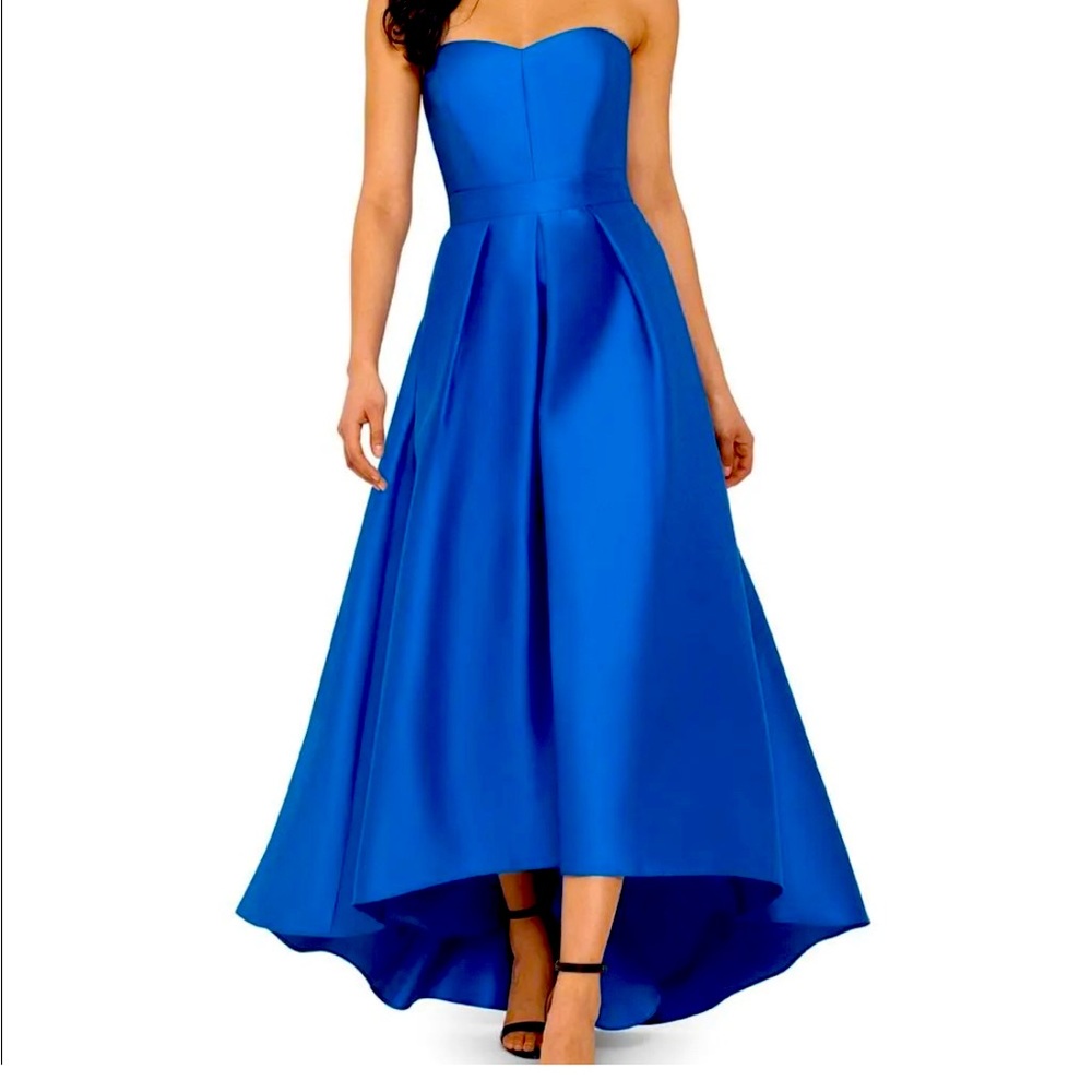 Betsy & Adam Dress | Cobalt Hi-Lo Gown | Color: Blue | Size: 12